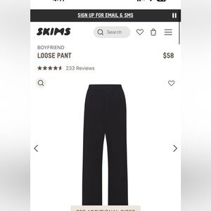 SOLD Skims loose boyfriend pant